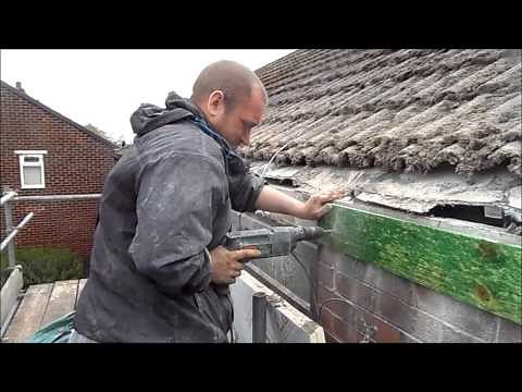 Concrete Gutter Removals Ltd Fixing the backboard complete process