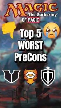 😵‍💫😭Top 5: Wirst Commander Precon Decks in Magic💥🫩👎🏻 #mtg #mtgcommunity #mtgcommander #mtgfyp