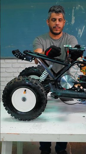 ⚡ Check out this epic electric ATV makeover! 🔥#ecofriendly #atvbuild
