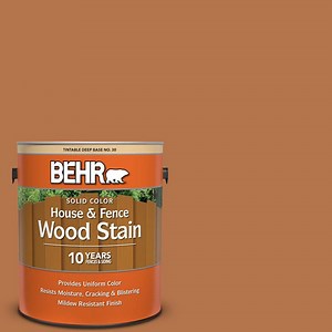 BEHR 1 Gal. #SC-533 Cedar Naturaltone Solid Color House and Fence Exterior Wood Stain 03001