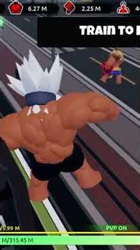 killing world 1 players (Roblox train to fight) 15.2M strength ❤️