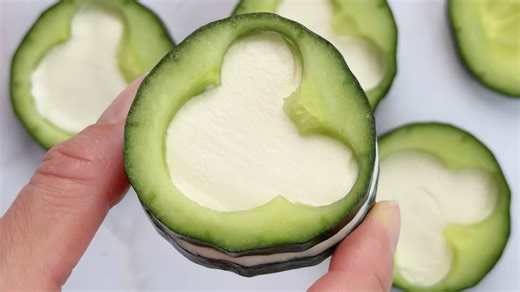 Mickey cucumber snacks