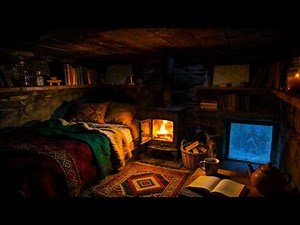 ASMR Fireplace & Blizzard for Sleep — The Ultimate Cozy Winter Soundscape