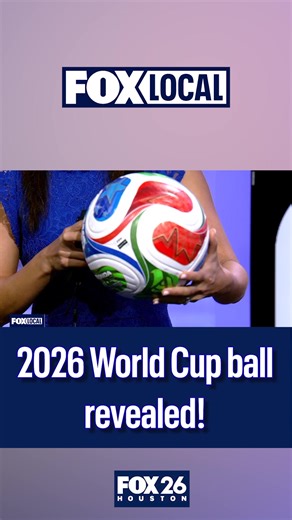 6.7K views · 24 reactions | The 2026 World Cup's official match ball was revealed on Thursday, and FOX 26 got to share it on-air! Rashi Vats explains the meaning behind FIFA and Adidas' TRIONDA. | FOX 26 Houston | Facebook