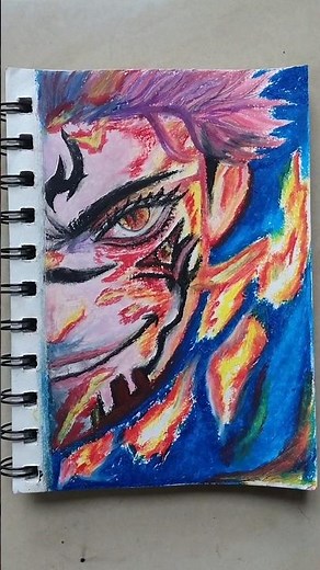 Ryomen Sukuna Speed Drawing 👹 | Jujutsu Kaisen Fan Art | Satisfying Anime Drawing #sukuna #jjk