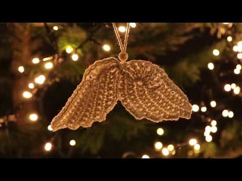 Weihnachtsanhänger Engelsflügel Anleitung
