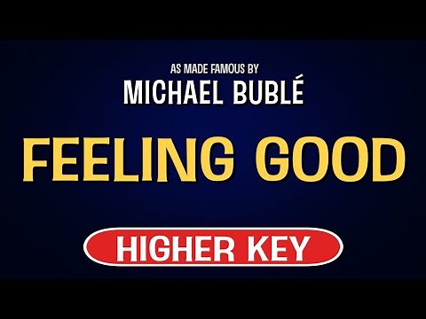 Michael Buble - Feeling Good | Karaoke Higher Key