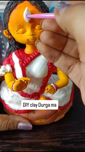 Rittika Singha on Instagram: "“From Sketch to Clay Idol ✨ | Maa Durga DIY Transformation | Part 4” “Turning my Maa Durga hand-drawing into a clay idol was such a magical experience 🙏✨ Every part of this journey makes me feel closer to her divine energy 💕 Would you like to see the full Durga idol completed step by step? Comment YES 💬✨ 🌸 Save this idea for Navratri & Durga Puja inspirations 🌸” #ClayArt #MaaDurga #DurgaPujaSpecial #Navratri2025 #DurgaIdol #HandmadeDurga #ClaySculpture #DurgaSe