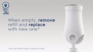 Glade PlugIns Refills Air Freshener Starter Kit, Pet Fresh Scent, Scented and Essential Oils for Home and Bathroom, 0.67 Fl Oz, 1 Warmer + 2 Refills