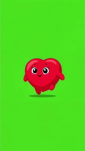 Heart Character Dancing Green Screen Effect | FX Green Screen | No Copyright | Free Download