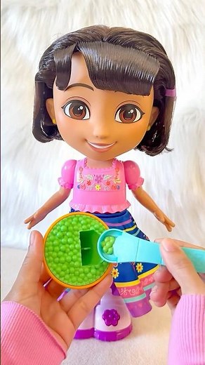 Cute Yummy Snacks Dora the Explorer🫛#doratheexplorer #doll #fun #cocomelon #trending #viralvideo