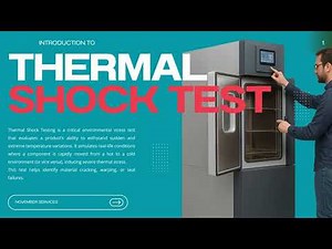 Thermal Shock Testing Explained | AIS 156, IEC 60068-2-14 & More | EV & Electronics Reliability Test