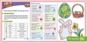 Funny Easter Riddles Scavenger Hunt