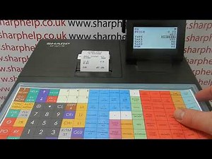 How To Program A Sales Department Button On The Sharp XEA217 / XEA217b / XEA217w Cash Register