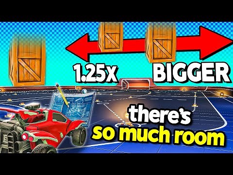 Rocket League Build Mode, but the arena is MUCH BIGGER