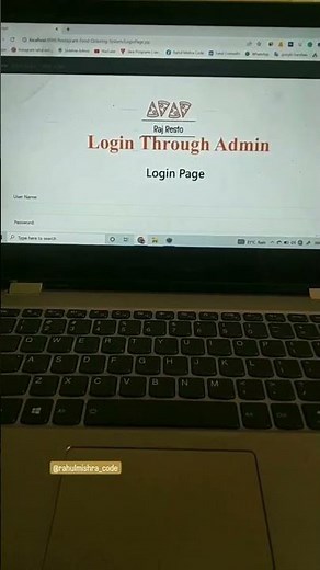 Restaurant Food Ordering System Project In Java #shorts