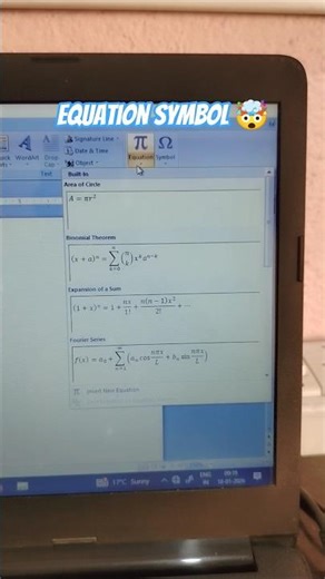 Equation se symbol kaise laya jata hai #equation #computershortcut #youtube #shorts #viral #video