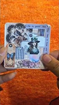 Tiny Journal ASMR: Creating Calm in a Small Space 🖋️😌 #asmr #scrapbooking #relaxing #viral #diy