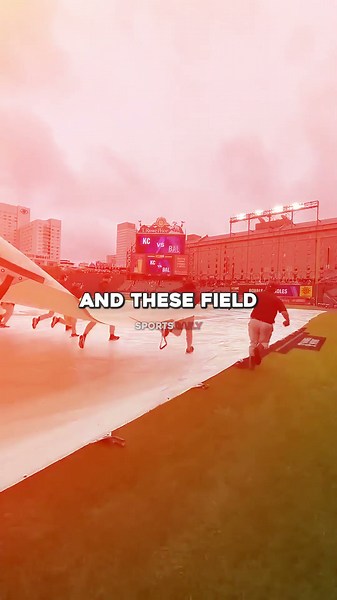 Nobody Noticed Him TRAPPED Under The Tarp?! 😱 (@sfgiants)