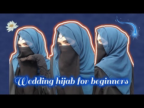 Simple & Viral: Easy Wedding Hijab & Niqab Tutorial for Beginners 🧕✨
