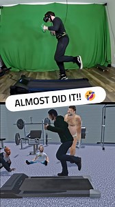 running on the treadmill is scary when you cant see where it is 😱. #vr #vrchat #FullBodyTracking #vrgaming | ChrisQuitsReality