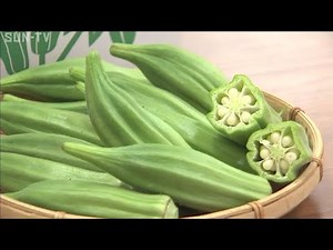 断面が六角形〜八角形 豊岡市の伝統野菜「八代オクラ」収穫最盛期