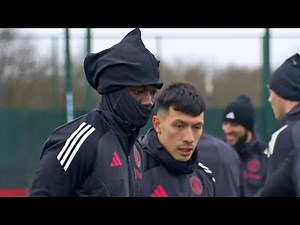 FULL SQUAD TRAINS! Except Shaw | Manchester United train ahead of Viktoria Plzen Europa League clash