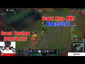 Scout proview 2026/01/26 ryze jayce Korea challenger | Scout 第一视角