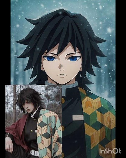 Real character VS cosplay transformation 😲 #demonslayer #cosply #animecosplay #fyp #Realvscosply