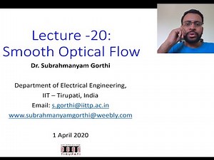Computer Vision Lecture-3: Optical Flow with Smoothness Constraints