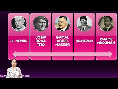 Non-Aligned Movement (NAM): JL Nehru, Josip Broz Titom Gamal Abdel Nasserm Sukarno& Kwame Nkrumah