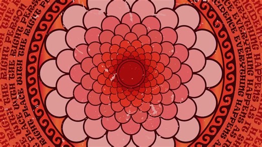 70s Style Motivational Quote Art Print, Retro Mandala Decor