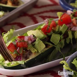 25K views · 161 reactions | Crispy zucchini fries, zucchini fritters, taco-stuffed zucchini... you'll never look at zucchini the same way after making these healthy zucchini recipes. RECIPES HERE: https://bit.ly/3doJ3uo | EatingWell | Facebook