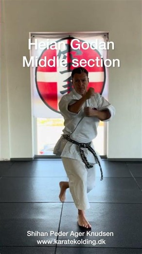 🔥 The middle section in Heian Godan 平安五段 🔥🥋#karatekolding #karate #kolding