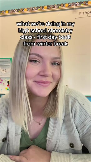 High School Chemistry Class Activities After Winter Break