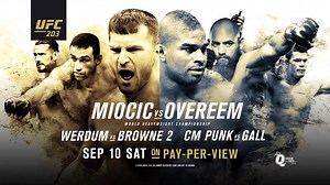 World Heavyweight Championship. Don't miss Miocic vs. Overeem in UFC 203 live on pay per view from XFINITY. Order NOW xfinity.com/ufc. | Xfinity