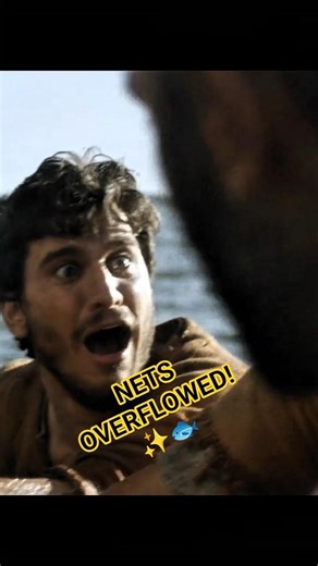 Jesus Performs the Miracle Catch of Fish for Peter 🐟✨ #jesus #shorts #viralshorts