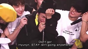 31K views · 6.5K reactions | Remember when Hyunjin burst out crying on their first concert as 8, telling STAYs not to go anywhere and not to leave the fandom? Yes, and now you're crying. (vcr. | @hanjiin) - jinnie's americano | Hyunjinology | Facebook