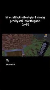 Only 1 minute a day to beat Minecraft Day 65 of the challenge #MinecraftShorts #1MinuteChallenge