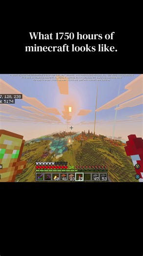 Exploring 1750 Hours of Minecraft Survival Gameplay
