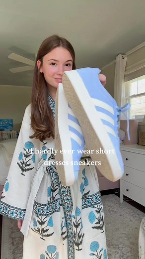 styling a mini dress / sneakers for a blue and white spring look🤍 #coastalcarly #outfitinspo #springoutfit #springdress #coastalgranddaughter #blueandwhite #grandmillenial style inspo | grwm | coastal granddaughter | dress and sneakers outfit | spring dress | white dress | graduation dress