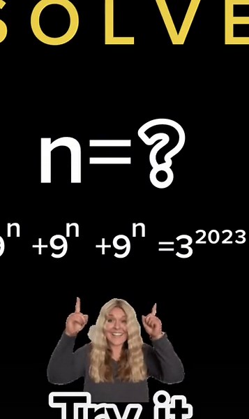 Solve for n #algebra1 #education #schoolmath #themathbee #collegemath | Math