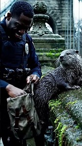 Wet Backpack #cartoon #animation #kartun #cute #animalsworld #kids #animals #viral #police #otter