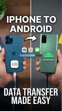 Transfer Data from iPhone to Android in Minutes!