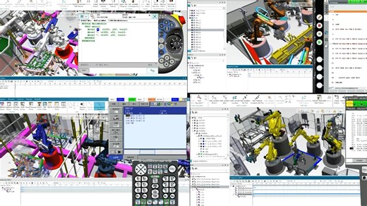 ABB KUKA Kawasaki FANUC Robot animation simulation