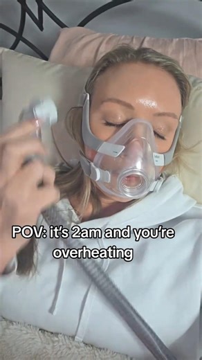 CPAP Hack When You Get Too Hot at Night 😅 #cpap #sleepapnea #osa