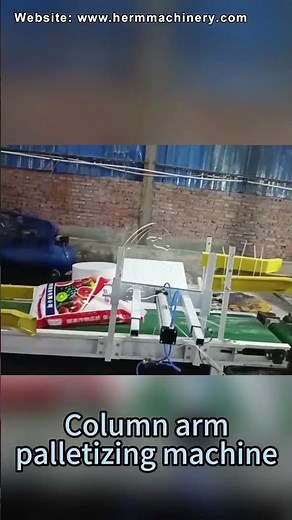 Turnkey Feed Palletizer Robot | Fully Automated Bag Stacking #roboticpalletizer