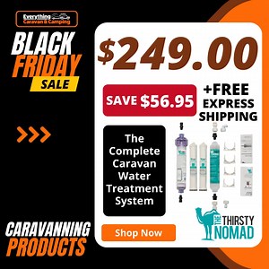 Don't drink murky water, grab yourself the complete caravan water treatment system and SAVE $$$ https://brnw.ch/21wEC5i | Everything Caravan & Camping