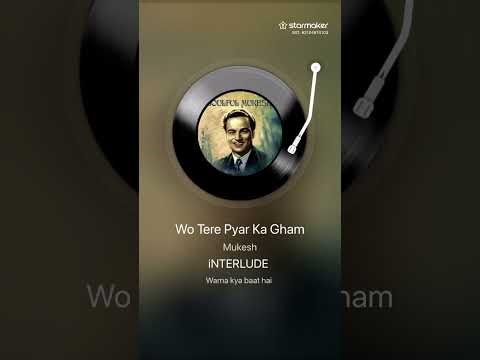 Woh Tere Pyar Ka Gham | Prakash Chhajer Cover | Mukesh Ji Classic | My Love (1970)