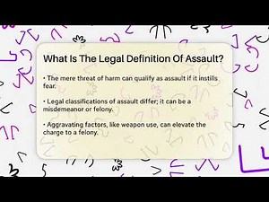What Is The Legal Definition Of Assault? - Law Enforcement Insider
